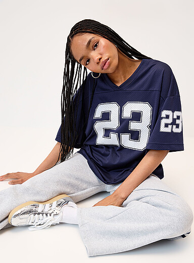 Le t-shirt jersey ample num&eacute;ro