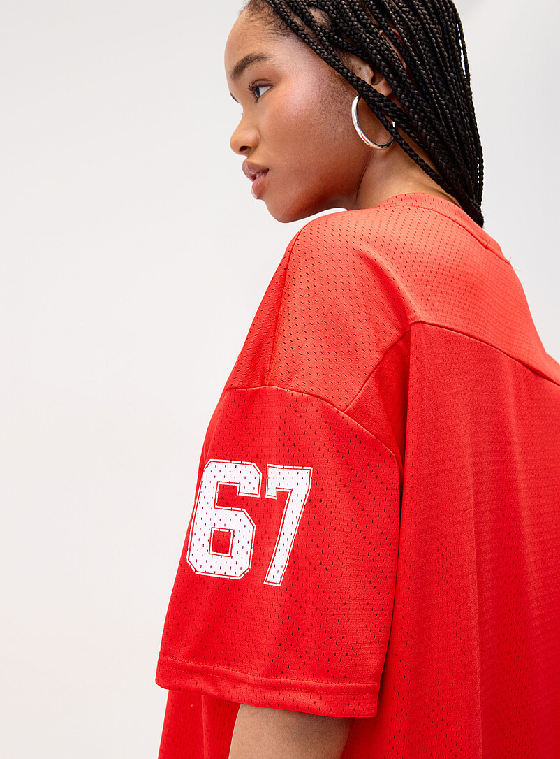 Number loose-fit jersey T-shirt product image 3