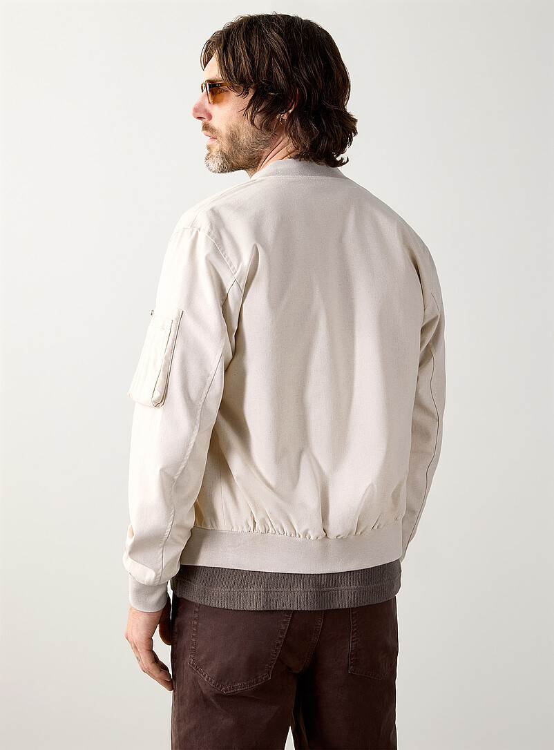 Millem linen bomber jacket product image 3