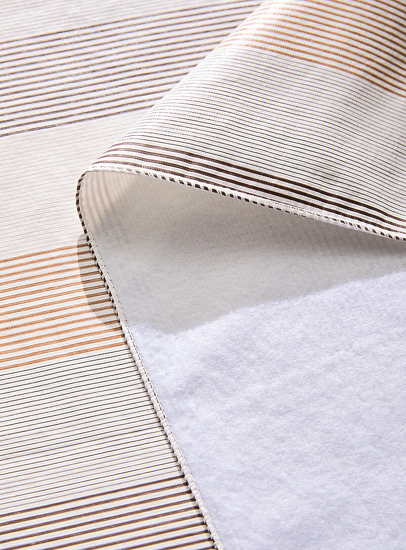 Natural stripes vinyl tablecloth product image 2