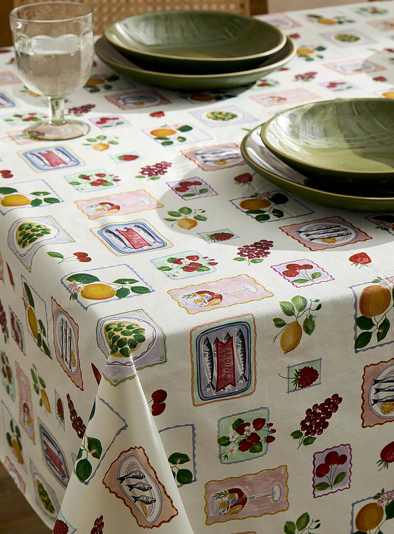 Summer stamps vinyl tablecloth product image 2