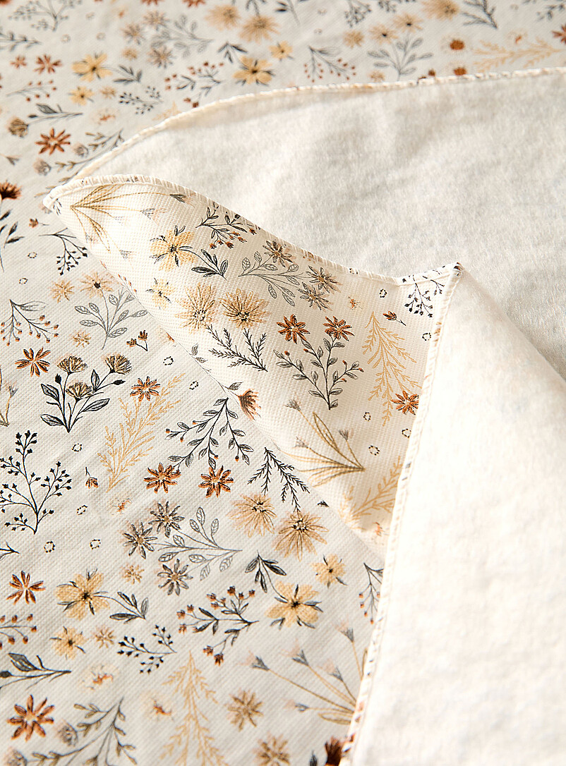Fall flowers vinyl tablecloth product image 2