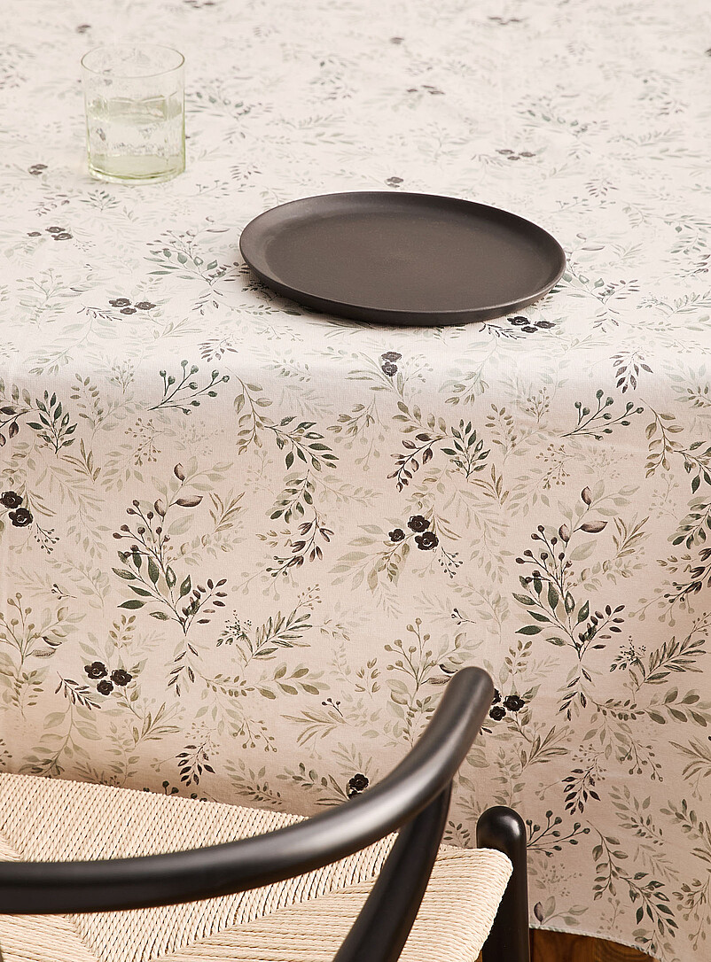 Soothing foliage vinyl tablecloth product image (primary)