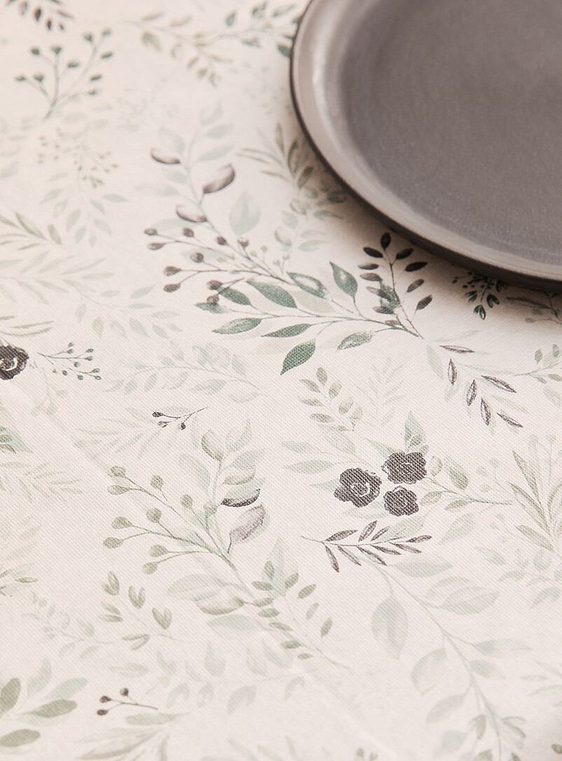 Soothing foliage vinyl tablecloth product image 2