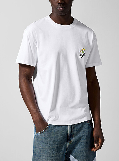 3.Paradis White The Little Prince embroidered T-shirt for men