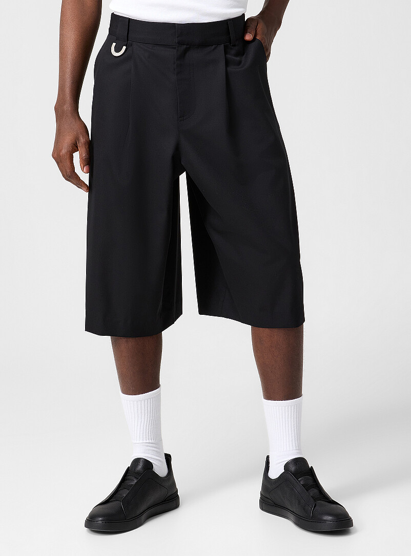 Logo Arc Pleated Bermuda Short