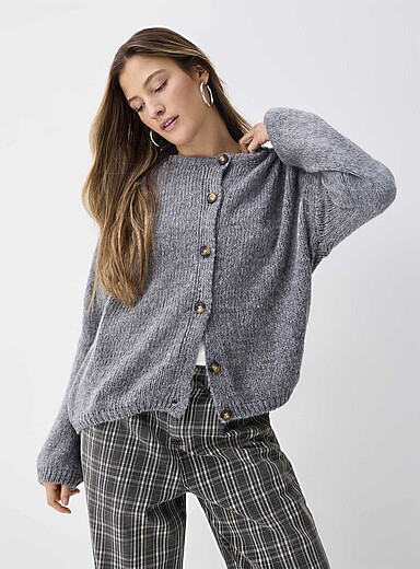 Le cardigan manches bouffantes