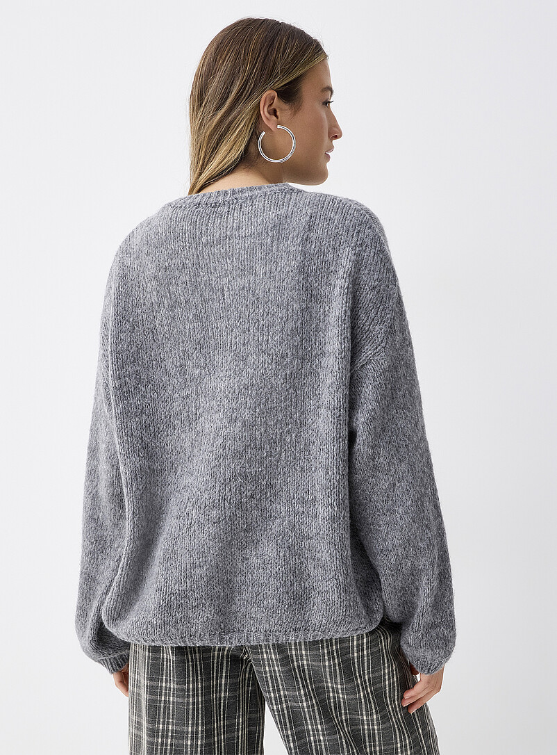 Twik Mint Puff-sleeve cardigan for women