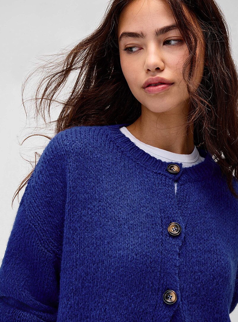 Twik: Le cardigan manches bouffantes Menthe pour femme