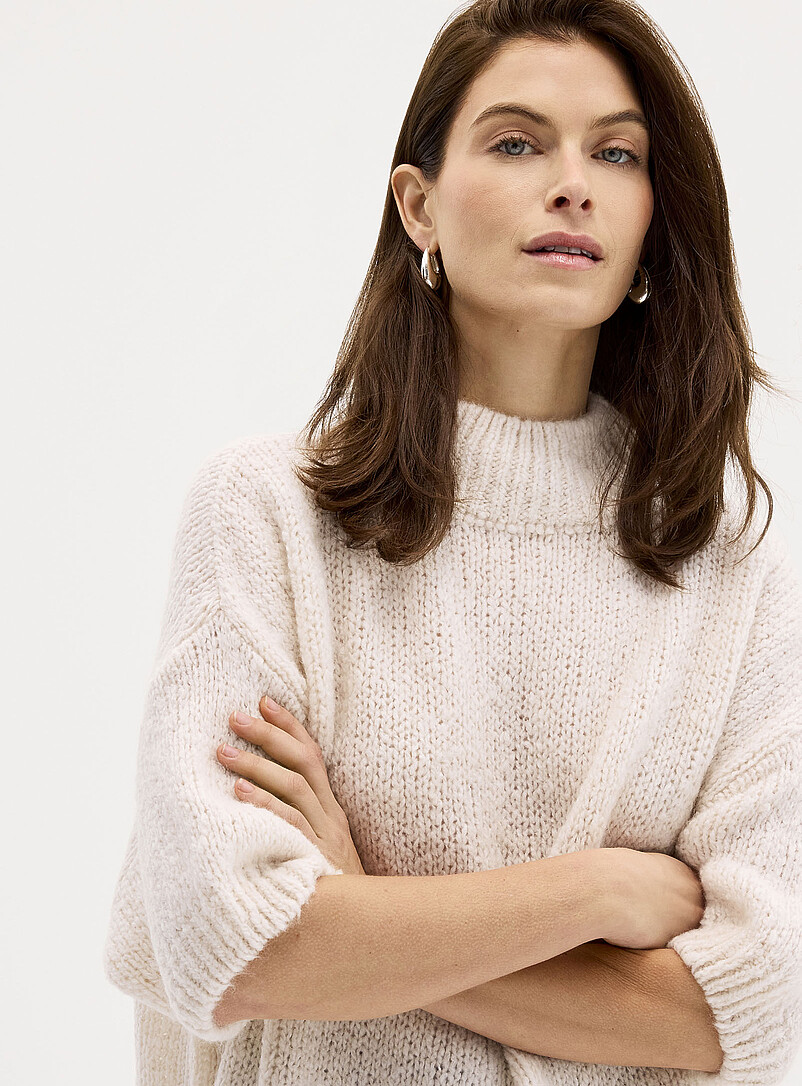 Wool and mohair mock-neck sweater Exclusive collection from Italy product image 2