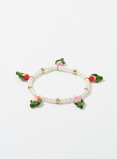 Tulip pearl bracelet