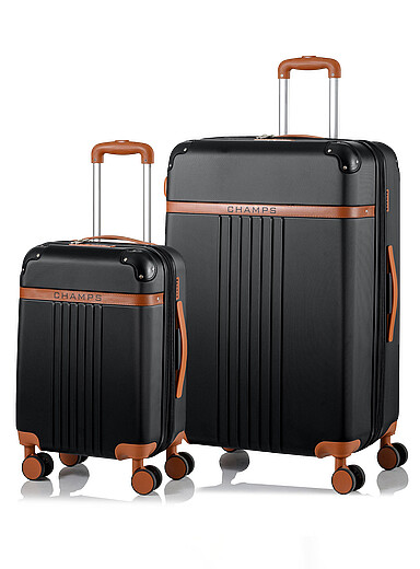 Champs luggage: L'ensemble de valises rigides Collection Vintage - Ens. de 2 Noir