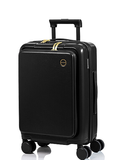 Champs luggage: La valise de cabine pochette avant Collection Onyx Noir