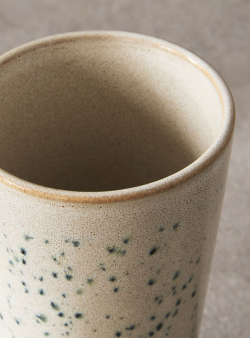 HKLIVING: Le verre mouchet&eacute; Blanc &agrave; motifs
