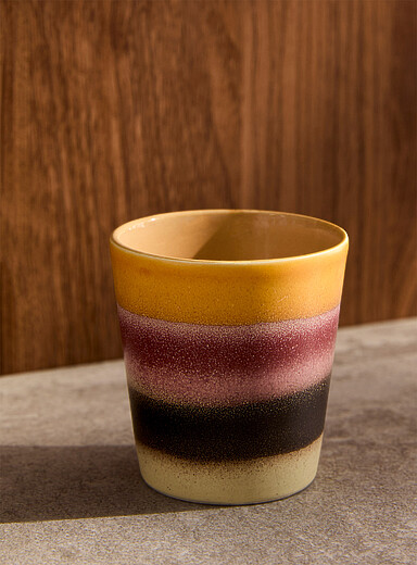 Dusk stripes small glass