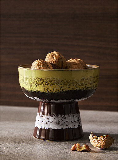 Large pedestal tapas bowl