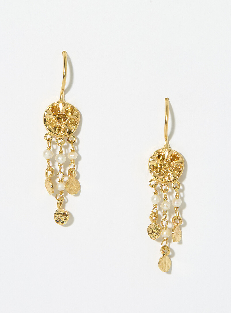 Gina pearl earrings product image (primary)