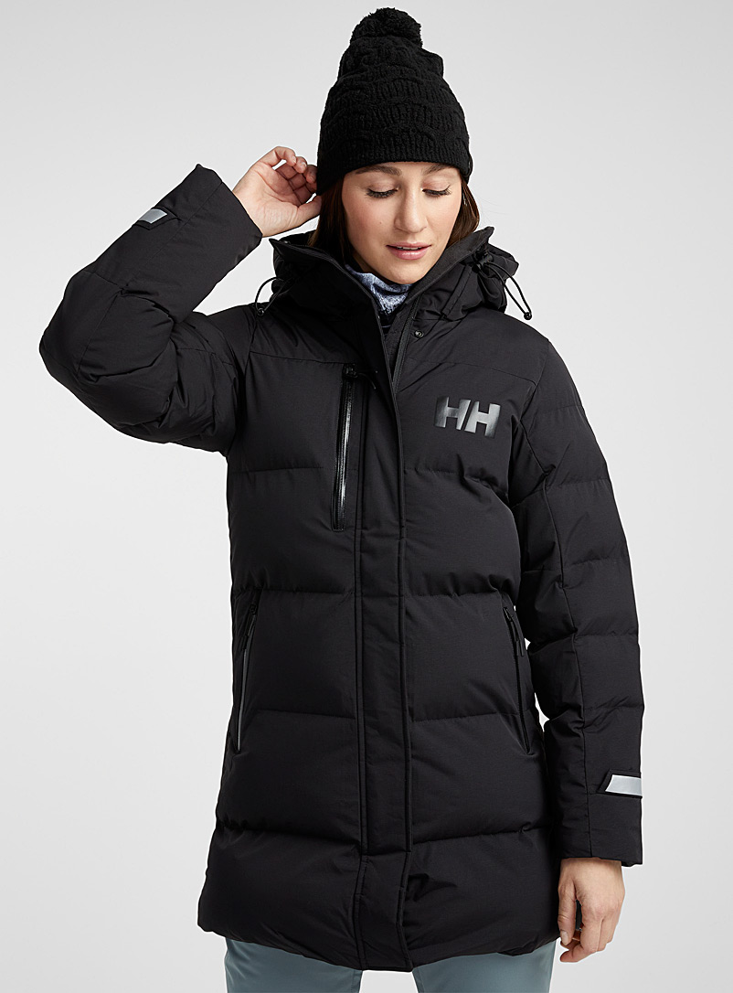Helly Hansen Black Adore quilted parka Long fit for women