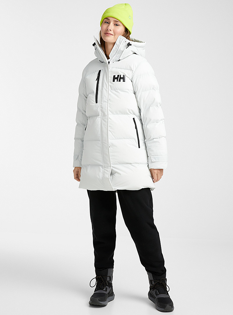 Helly Hansen White Adore quilted parka Long fit for women