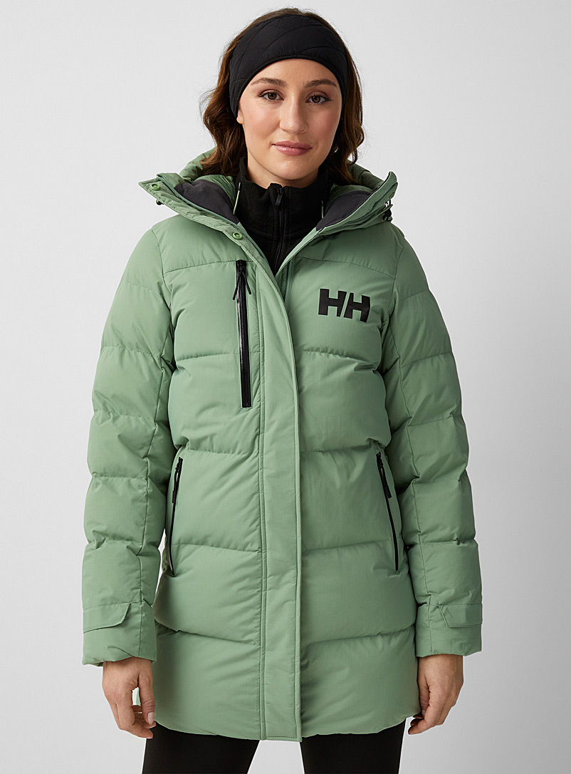 Helly Hansen Lime Green Adore quilted parka Long fit for women