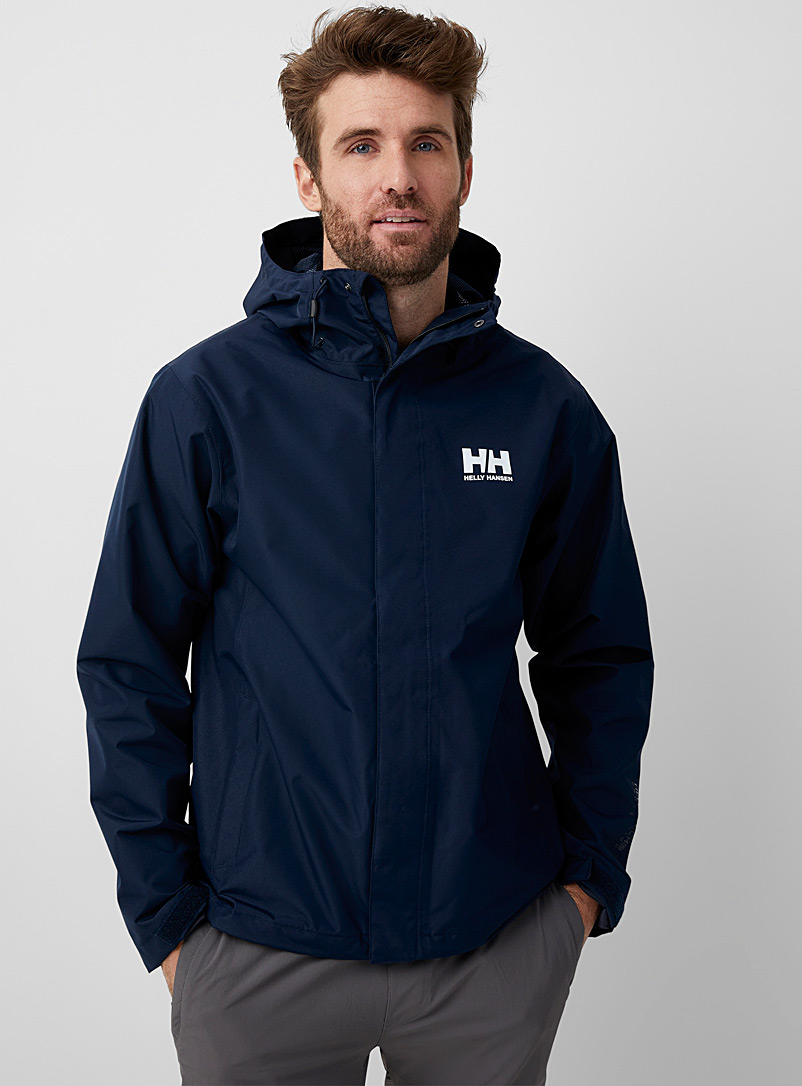 Helly Hansen Marine Blue Seven J rain jacket Regular fit for men
