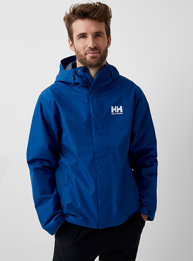 Helly Hansen Sapphire Blue Seven J rain jacket Regular fit for men