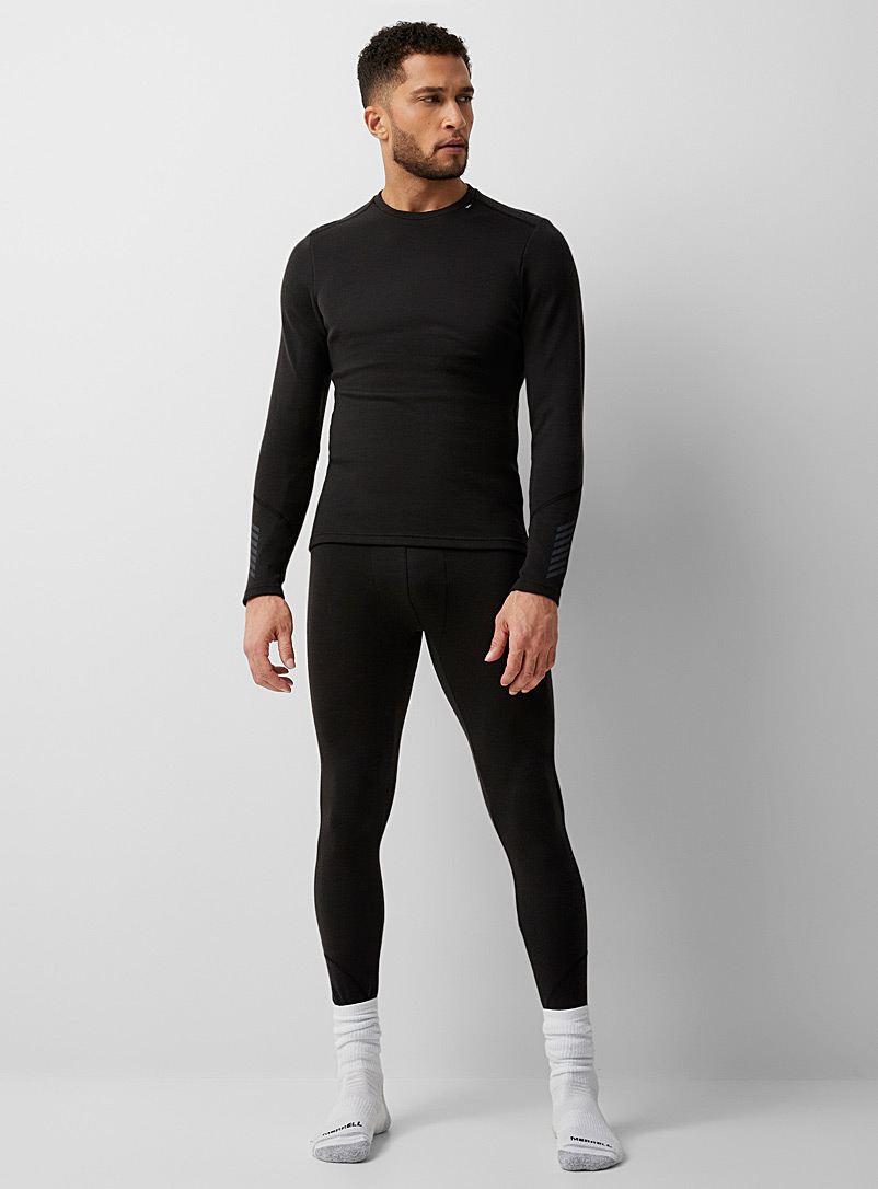 Helly Hansen Black Lifa Active thermal merino legging for men