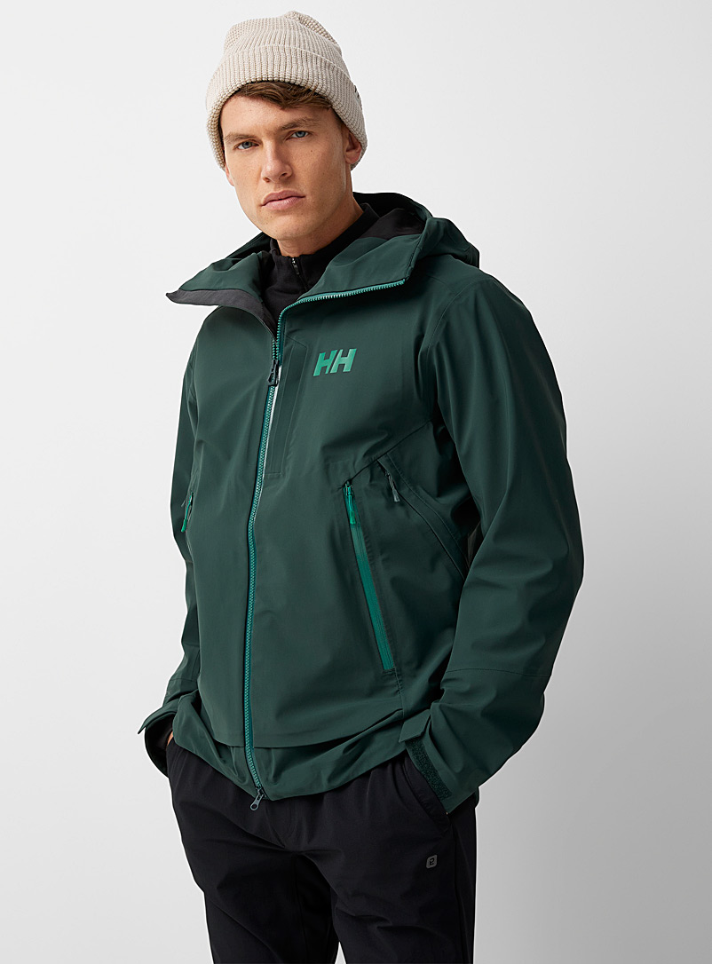 Helly Hansen: Le manteau coquille souple Verglas Backcountry Vert pour homme