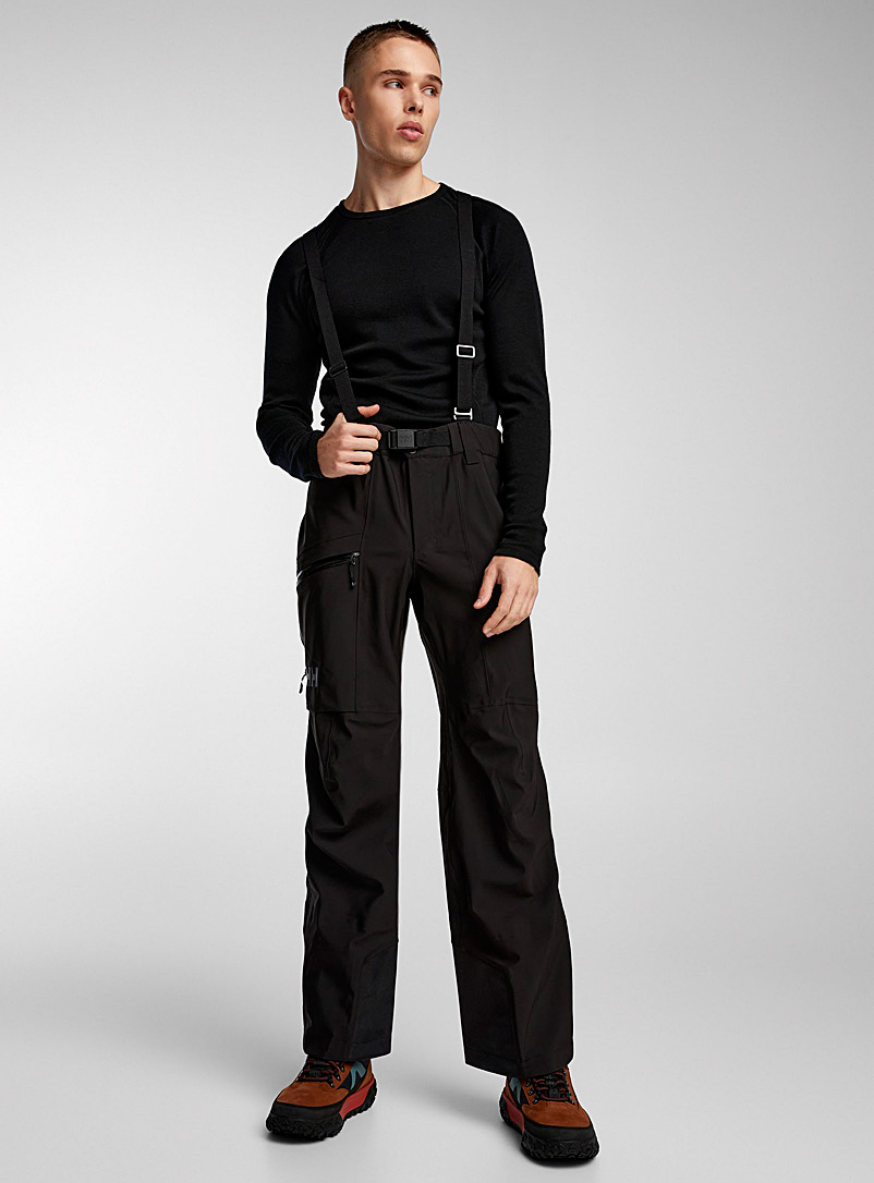 Helly Hansen Black Verglas suspender snow pant for men