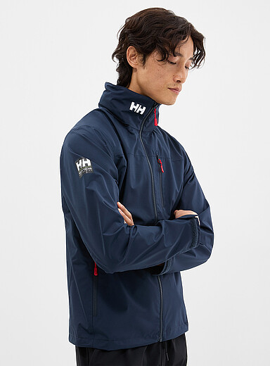 Helly Hansen: L'imperm&eacute;able &agrave; capuche isol&eacute; Bleu marine - Bleu nuit pour homme
