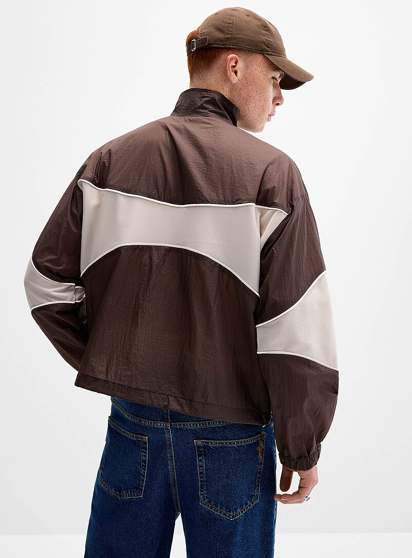 Colour block crisp fabric track jacket Imported from Seoul | Djab
