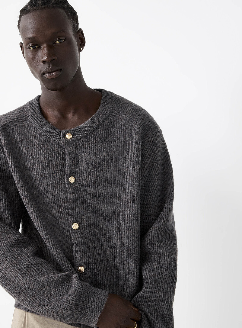 Cardigan Enfant Tricot Col Rond - Pull à Manches Longues Doux - Printemps/Automne - Garçons Et Filles 1-10 Ans