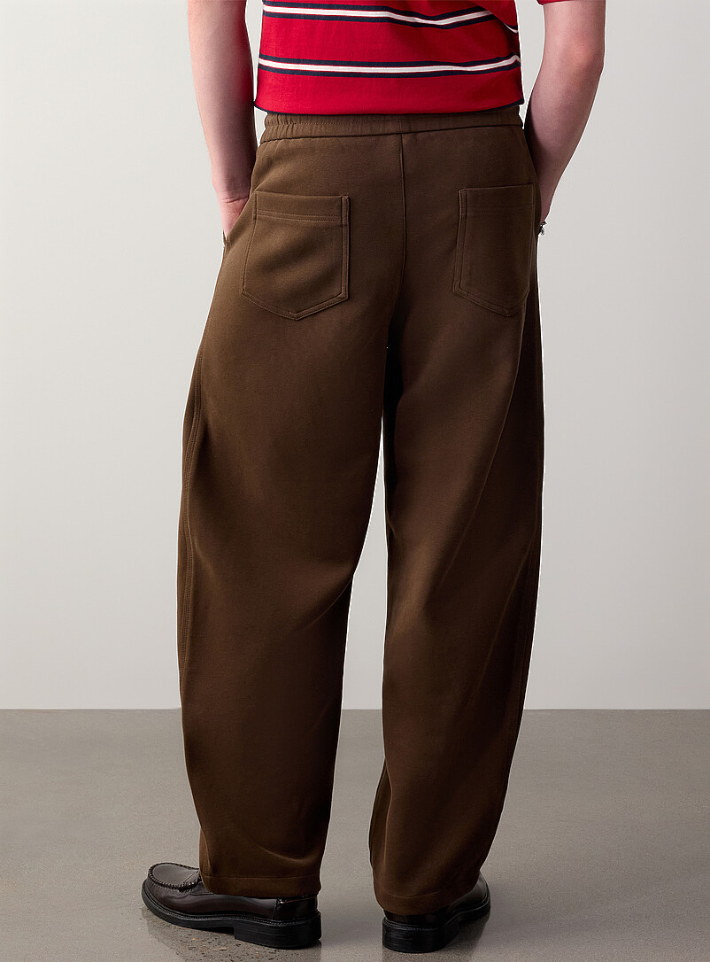 Djab Black Double-knit barrel pant Loose fit <b>Imported from Seoul</b> for men