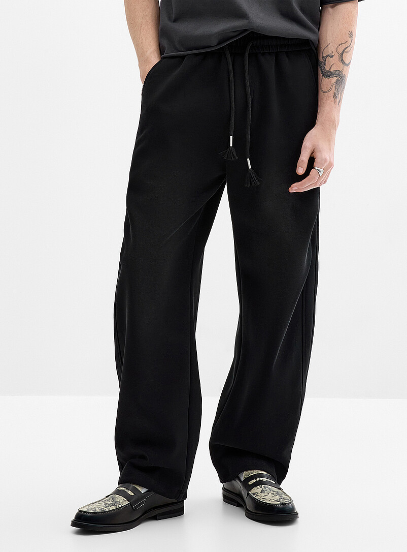 Double-knit barrel pant Loose fit Imported from Seoul product image 2