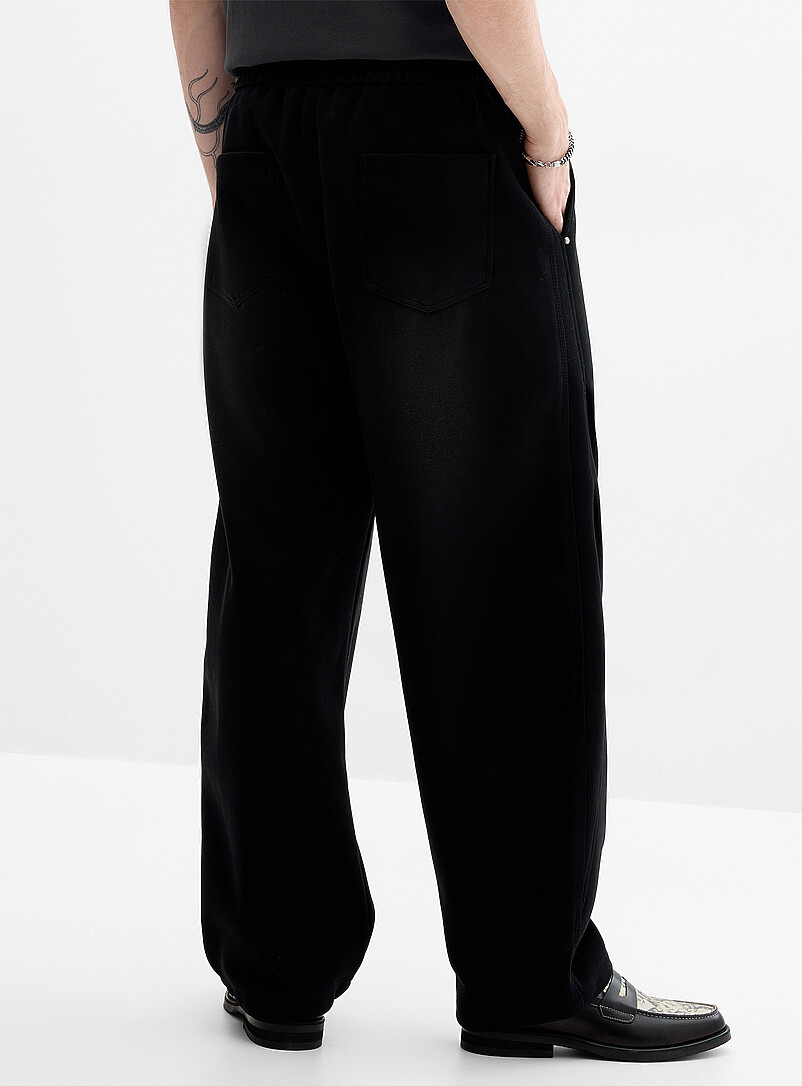 Double-knit barrel pant Loose fit Imported from Seoul product image 3