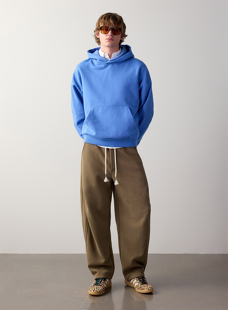 Double-Knit Barrel Pant Loose Fit Imported From Seoul