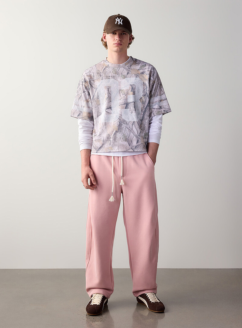 Double-Knit Barrel Pant Loose Fit Imported From Seoul