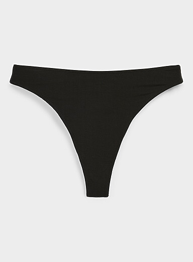 Le tanga min&eacute;ral taille haute uni Modal TENCEL<sup><small>MC</small></sup>