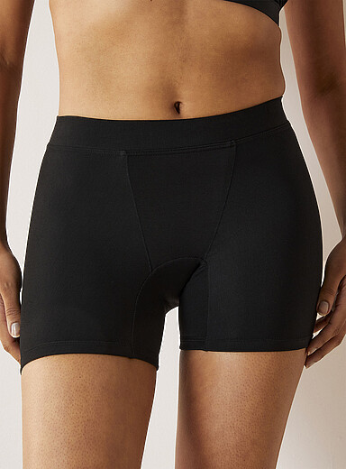 Huha Black Plain mineral boxer brief TENCEL&trade; modal for women