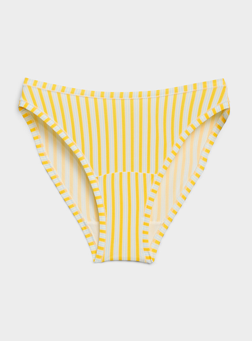 Plain mineral high-waist bikini panty TENCEL™ modal product image (primary)