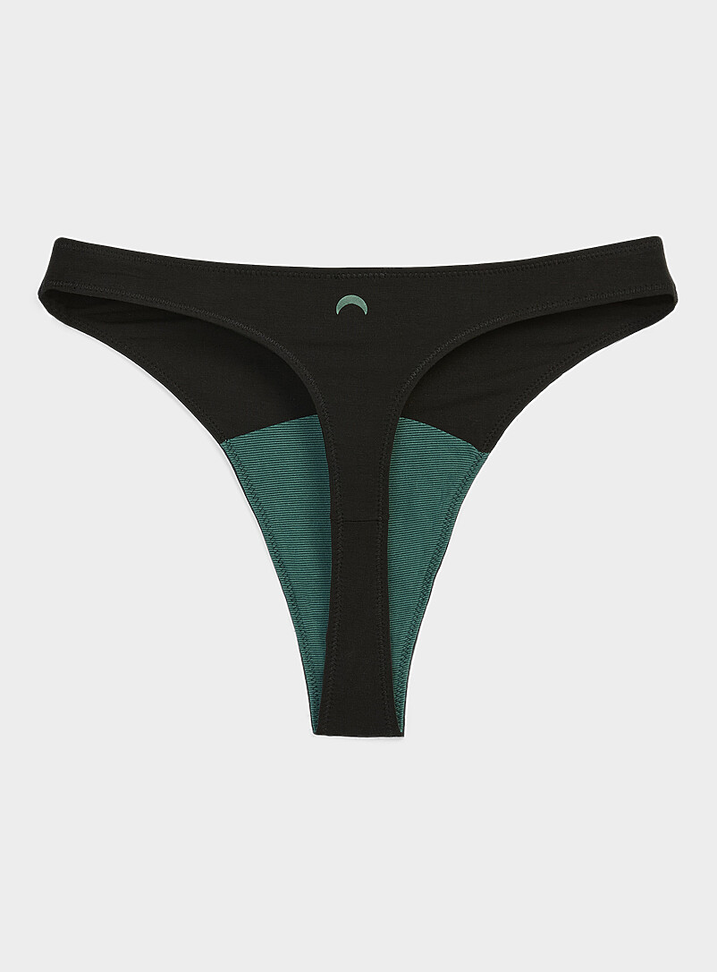 Plain high-waist mineral thong TENCEL™ modal product image 2