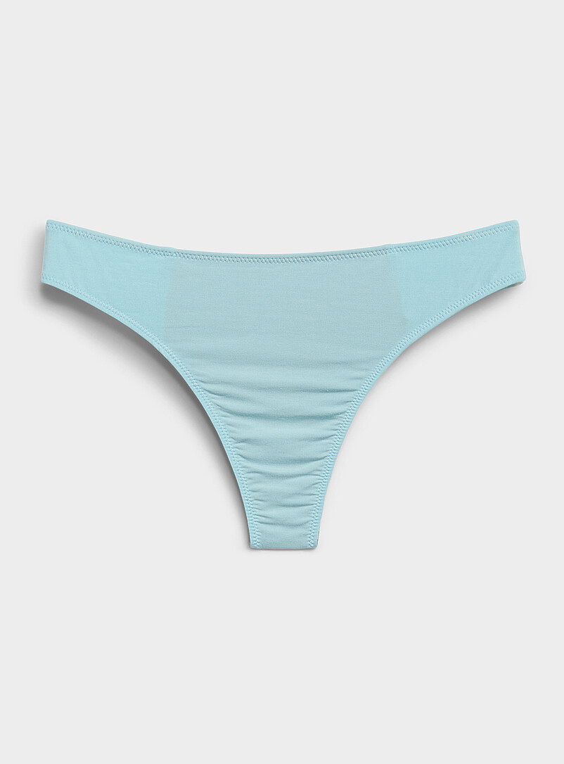 Plain mineral low-waist thong TENCEL™ modal product image (primary)