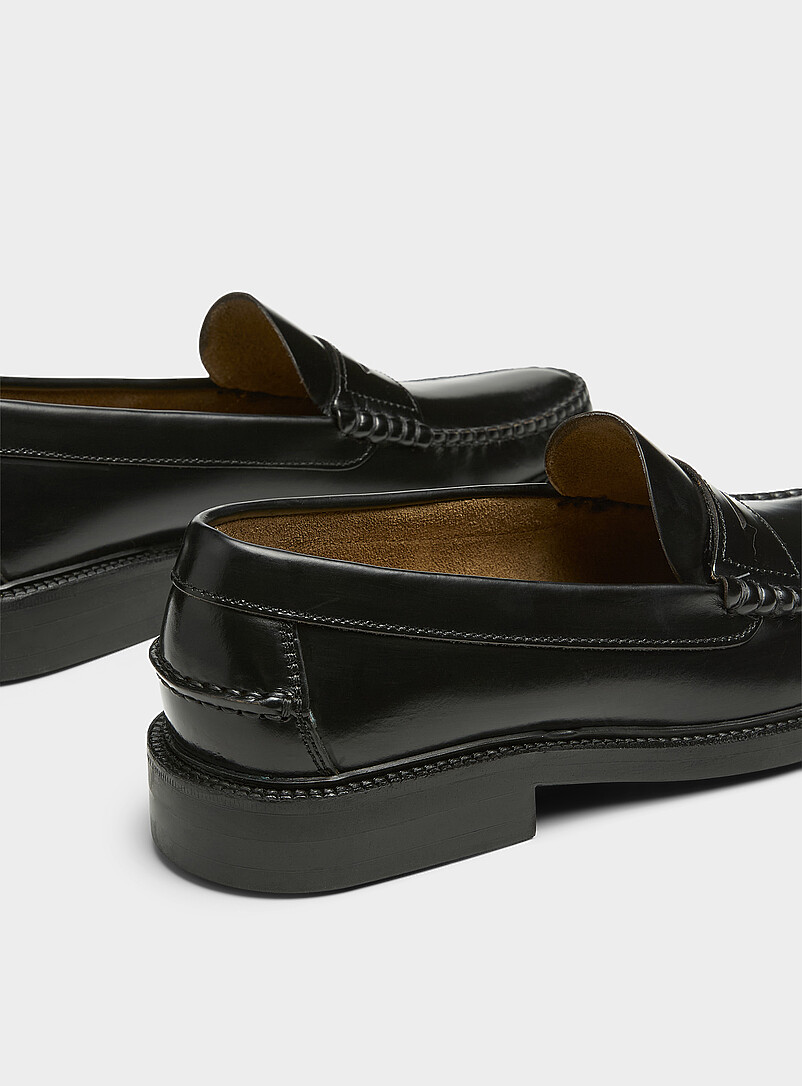 Simons: Le fl&acirc;neur penny cuir lisse Homme Chocolat - Espresso pour homme