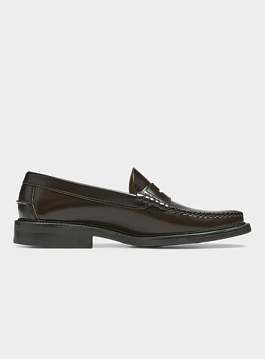 Le fl&acirc;neur penny cuir lisse Homme