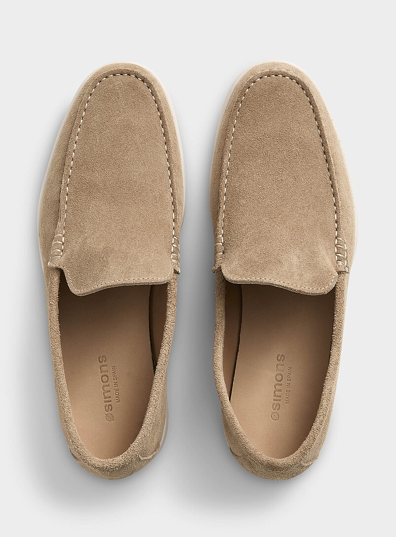 Contrast sole suede loafers Men product image 3
