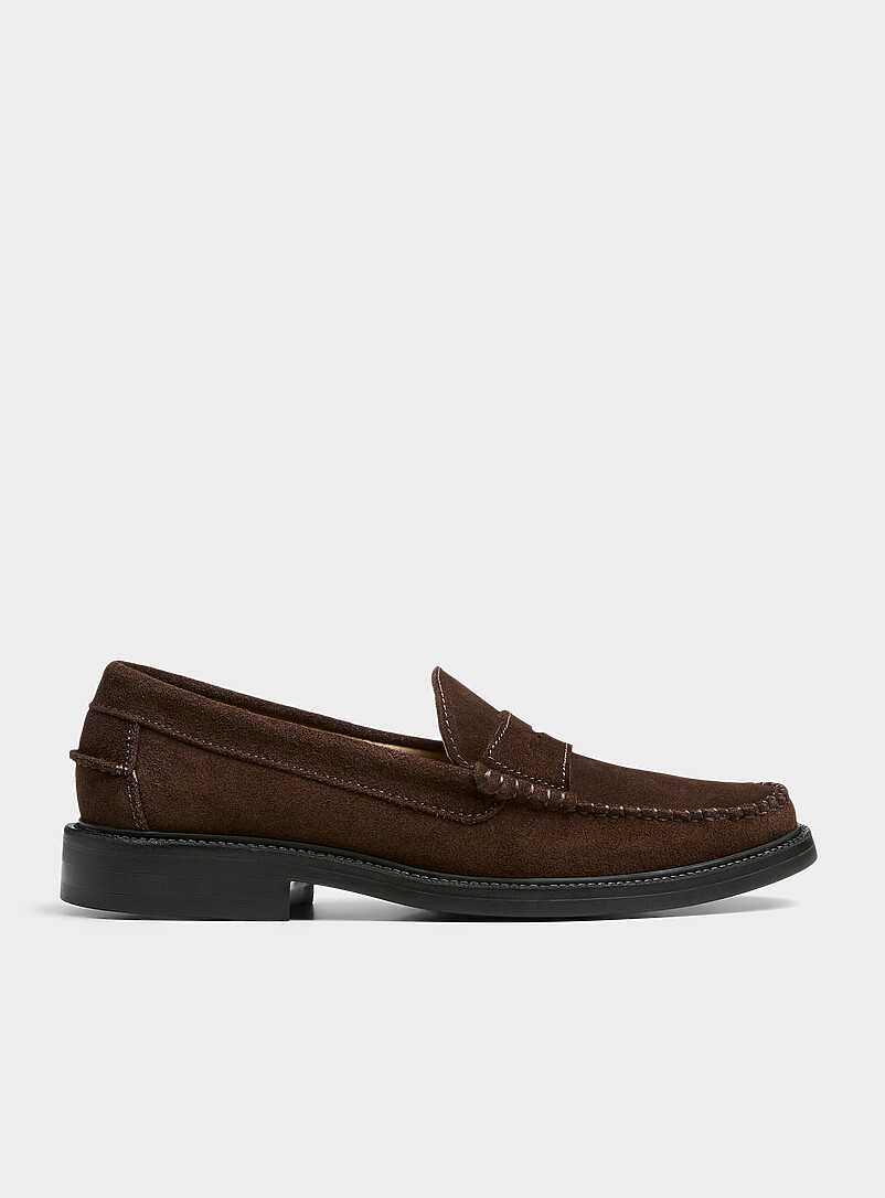 Suede penny loafers Men product image (primary)
