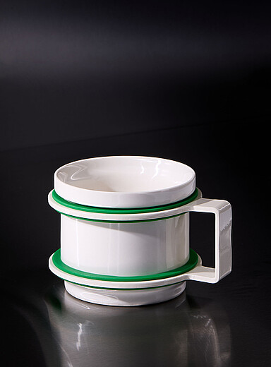Standard equipment Off White 3020 aluminum mug for men