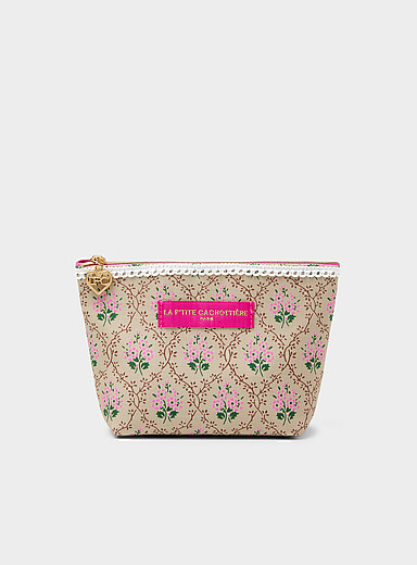 Sweet flower zipped mini pouch