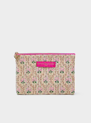 La pochette velout&eacute;e matelass&eacute;e