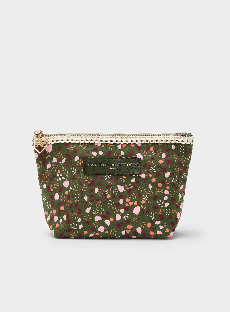 Sweet Flower Zipped Mini Pouch